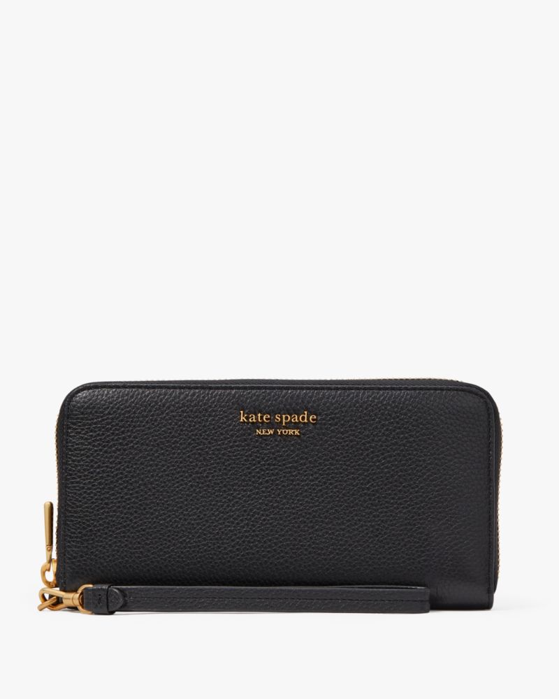 Kate spade black wristlet sale