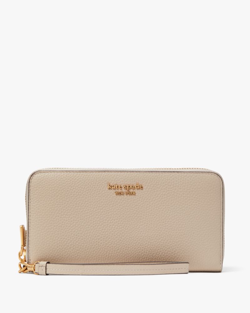 Kate Spade,Ava Zip-around Continental Wristlet,Earthenware