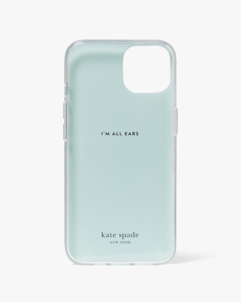 Kate Spade,Shaken Not Stirred Embellished iPhone 14 Case,Silver Multi