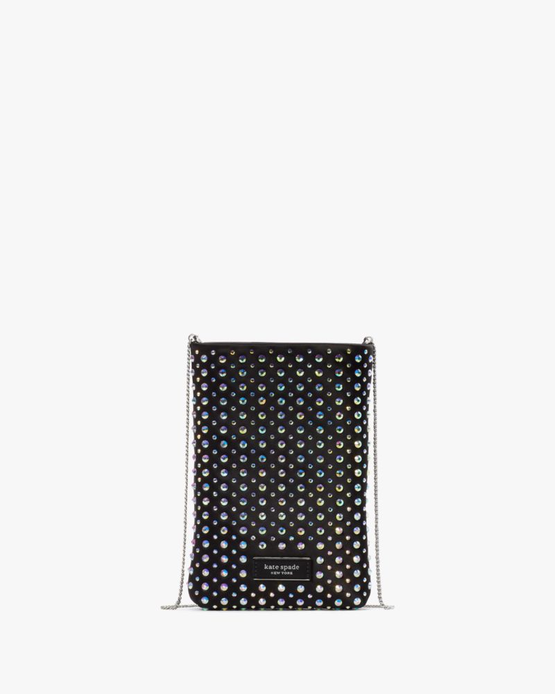 Kate Spade Swing Embellished Satin Phone Pouch