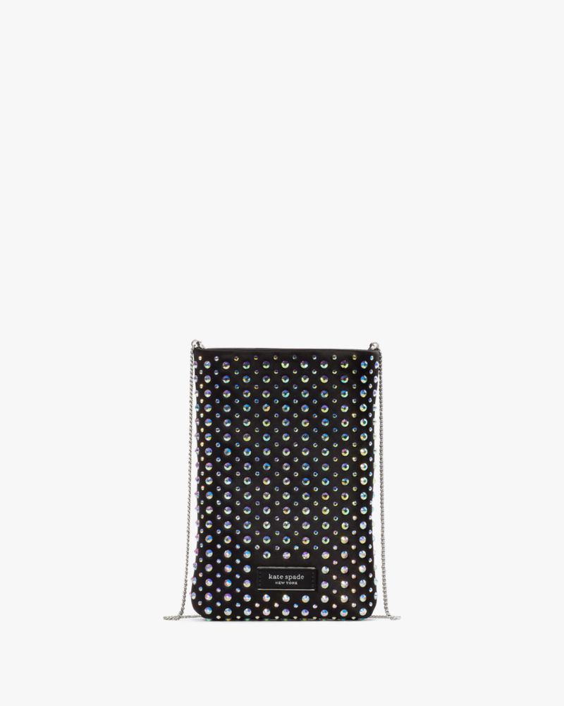 Kate Spade,Swing Embellished Satin Phone Pouch,