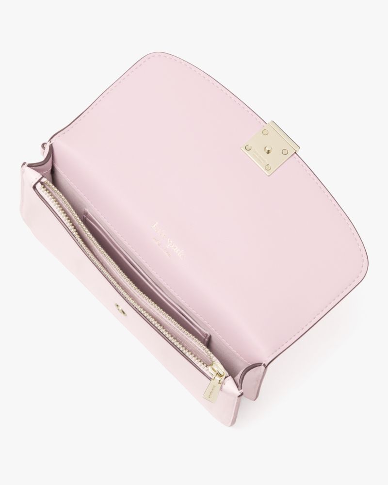 Kate Spade,Dakota Flap Wristlet,Shimmer Pink