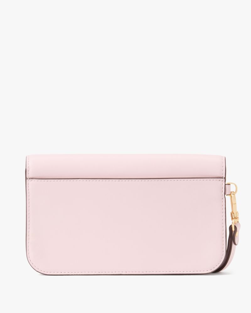 Kate Spade,Dakota Flap Wristlet,Shimmer Pink