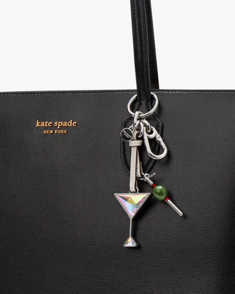 Kate Spade,シェイクン ノット スタード クリスタル マティーニ キー フォブ,その他小物,