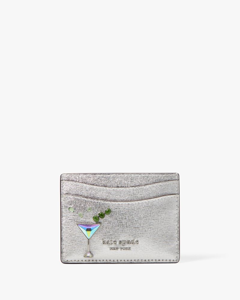 Shaken Not Stirred Martini Embellished Top Handle Crossbody