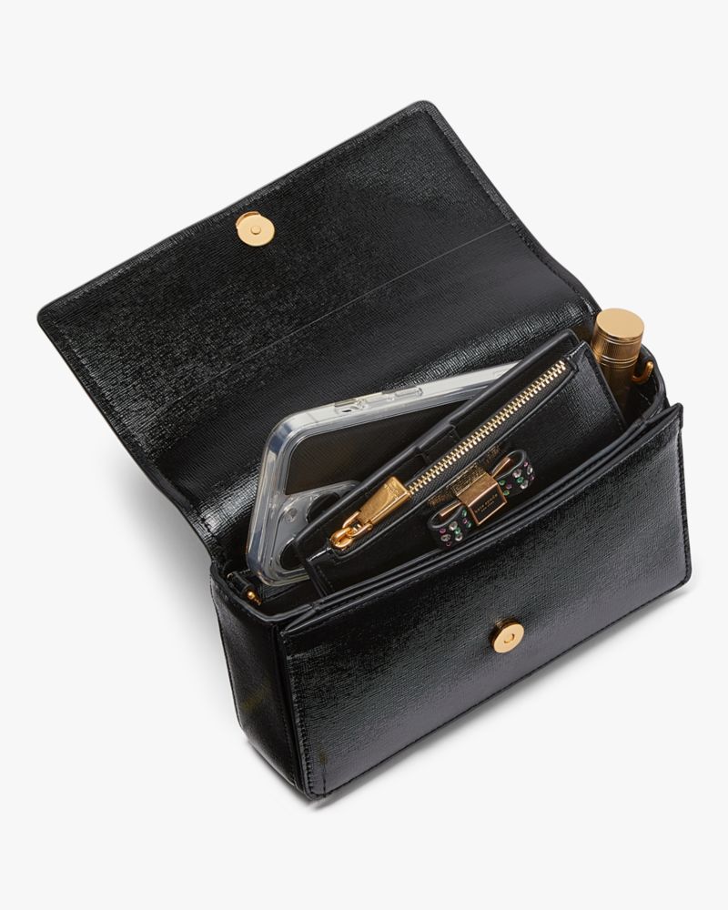 Morgan Bow Bedazzled Flap Chain Wallet | Kate Spade New York