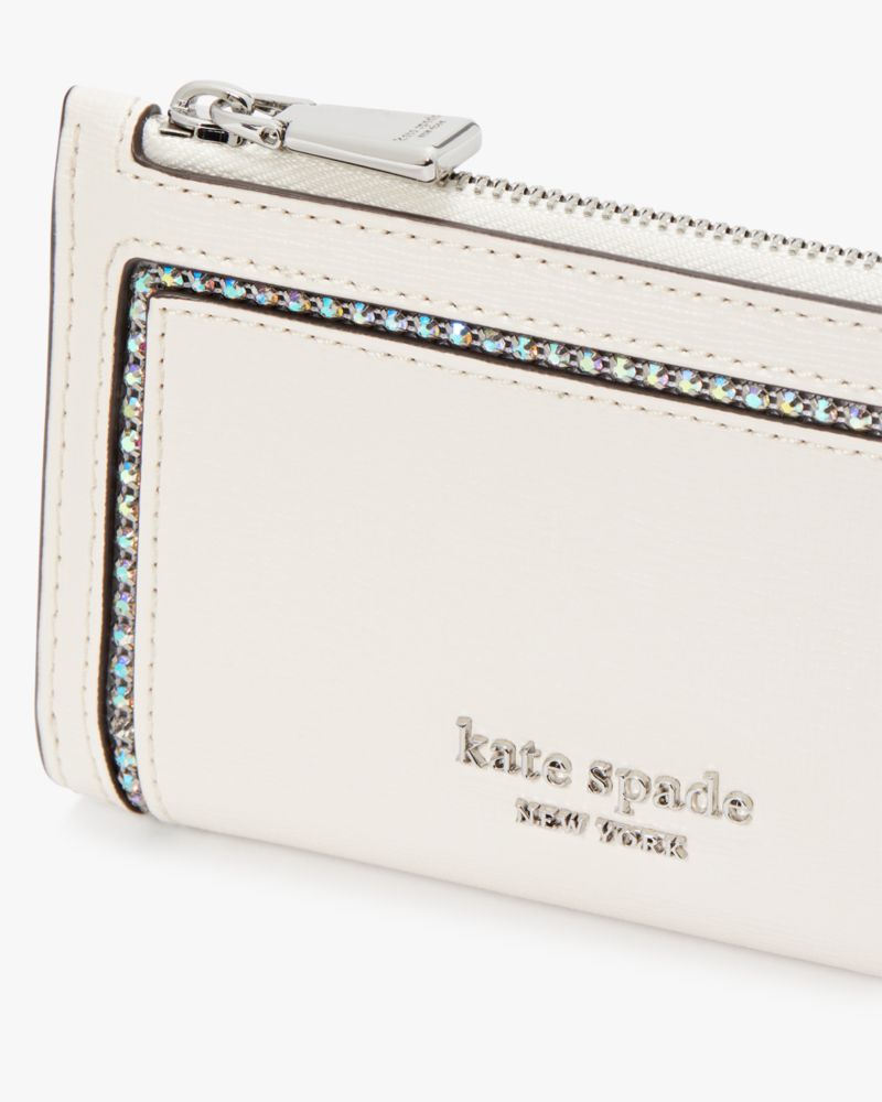 Kate Spade Morgan Crystal Inlay Small Slim Bifold Wallet. 4