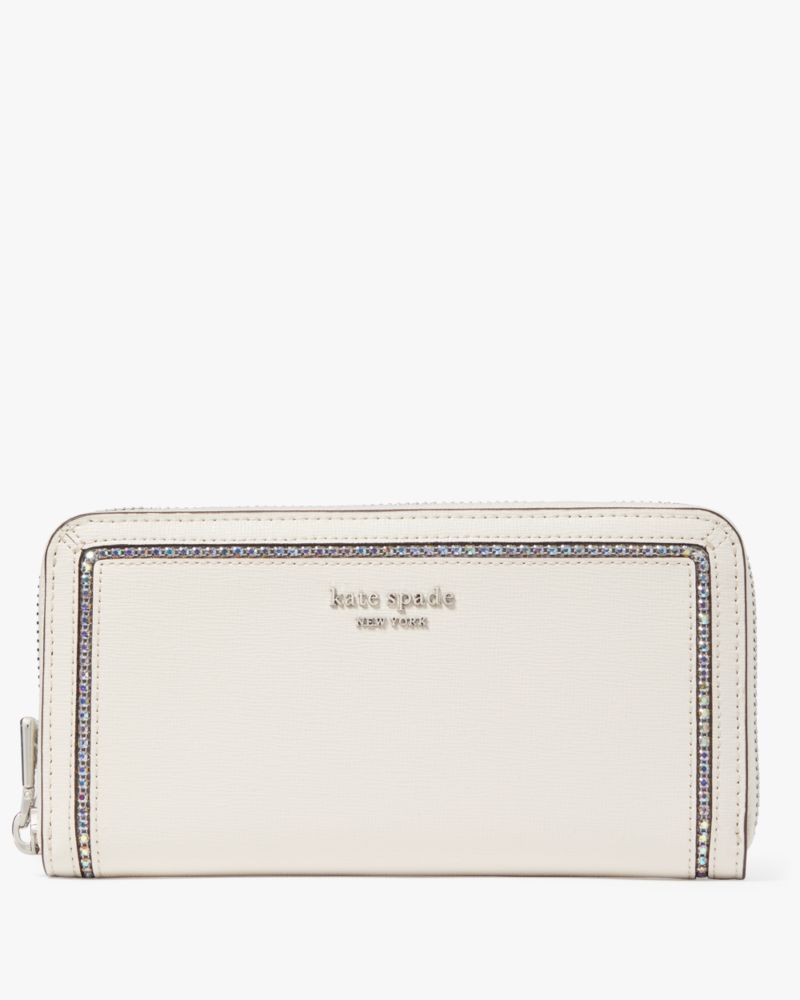 Kate Spade New York Saffiano Leather Crystal Accented Crossbody Bag