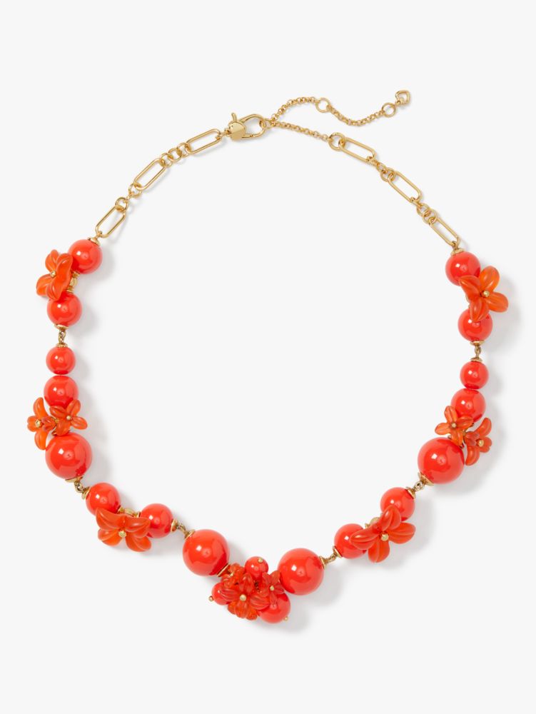 Kate Spade,Freshly Picked Necklace,Red Multi