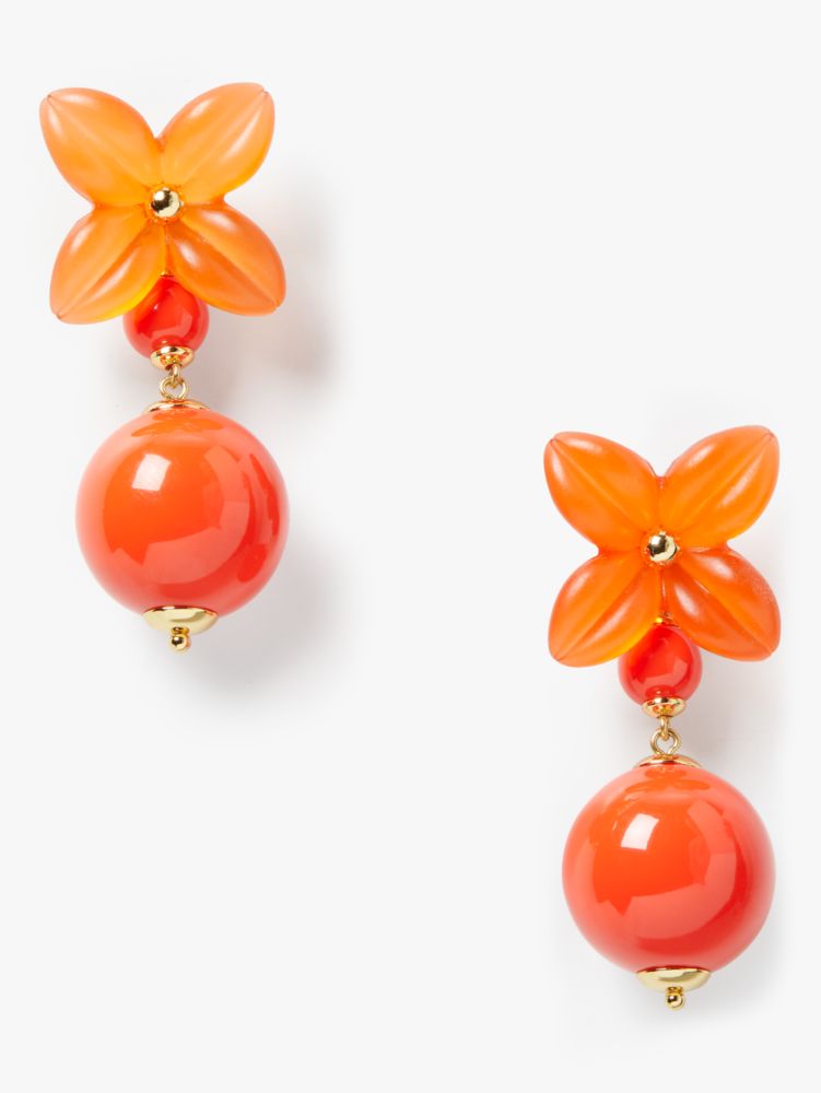 Kate Spade,フレッシュリー ピックト ドロップ ピアス,ジュエリー,レッドマルチ