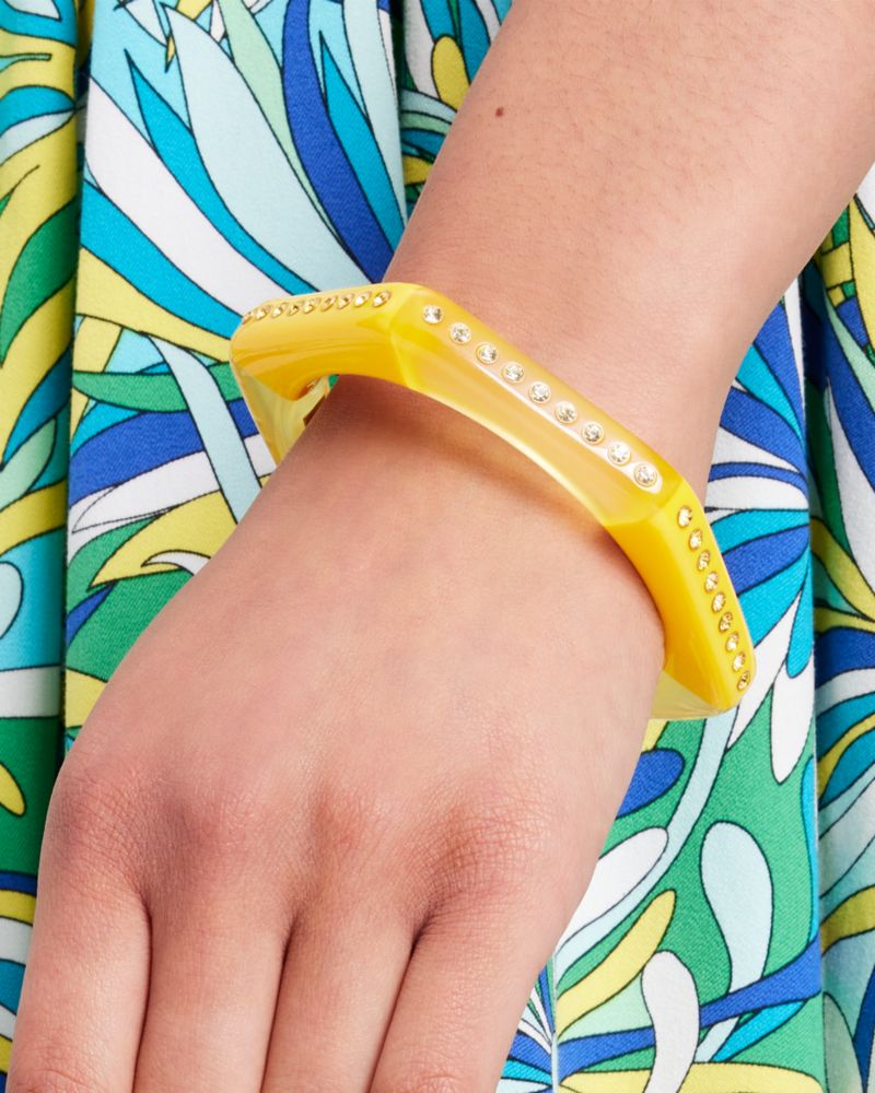Kate Spade,Seeing Stripes Thin Hexagon Bangle,