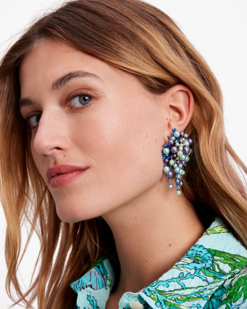 Kate Spade,Sea Siren Statement Earrings,Multi Color