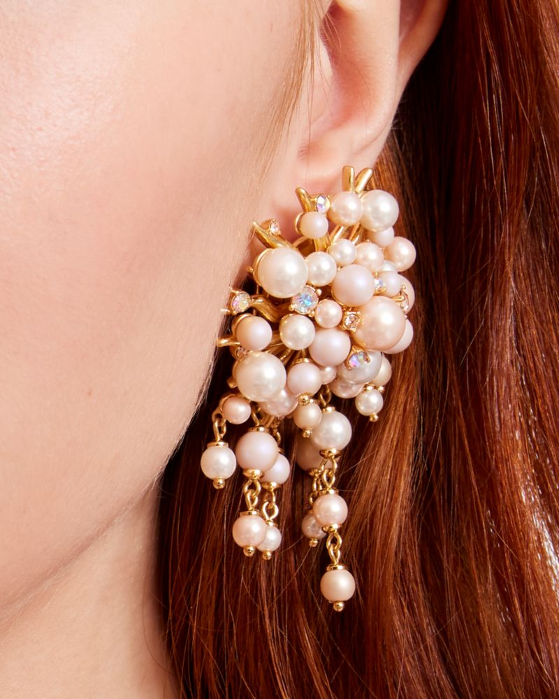 Kate Spade,Sea Siren Statement Earrings,Neutral Multi