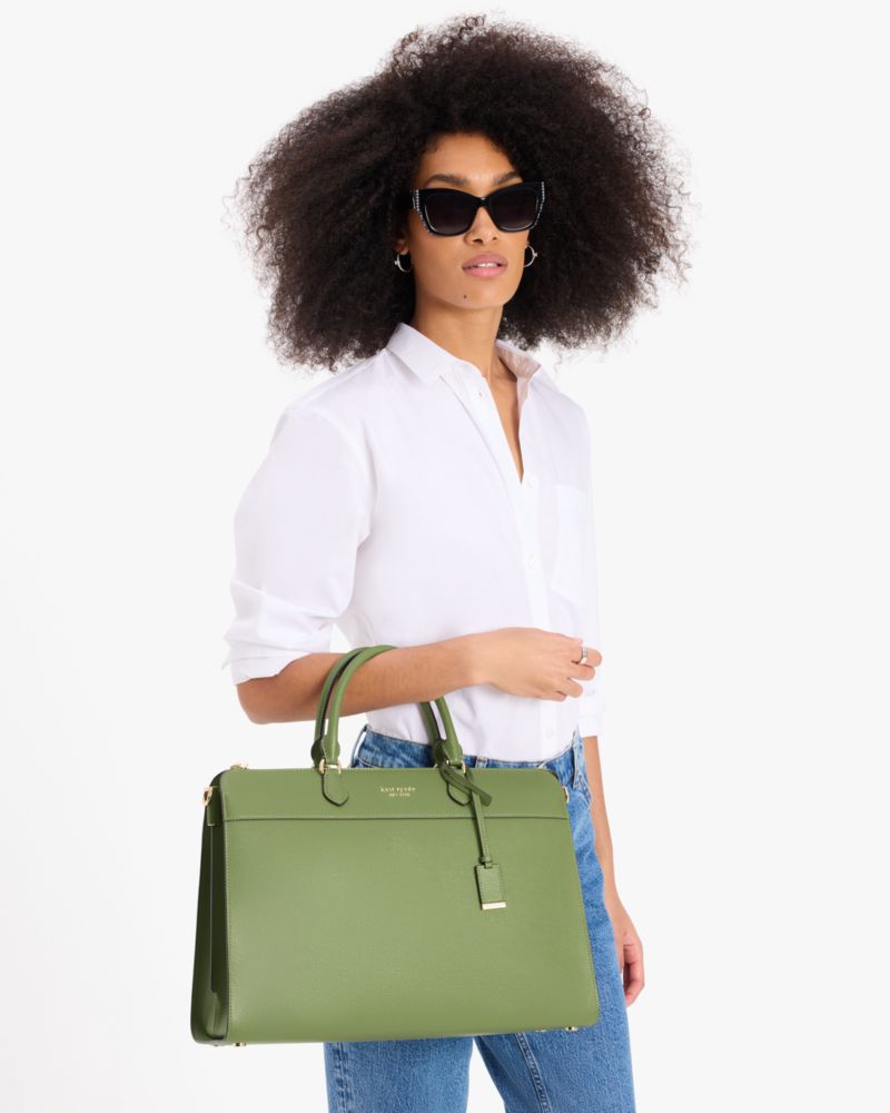 Kate Spade,Sam KSNYL Nylon Universal Laptop Bag,Olive