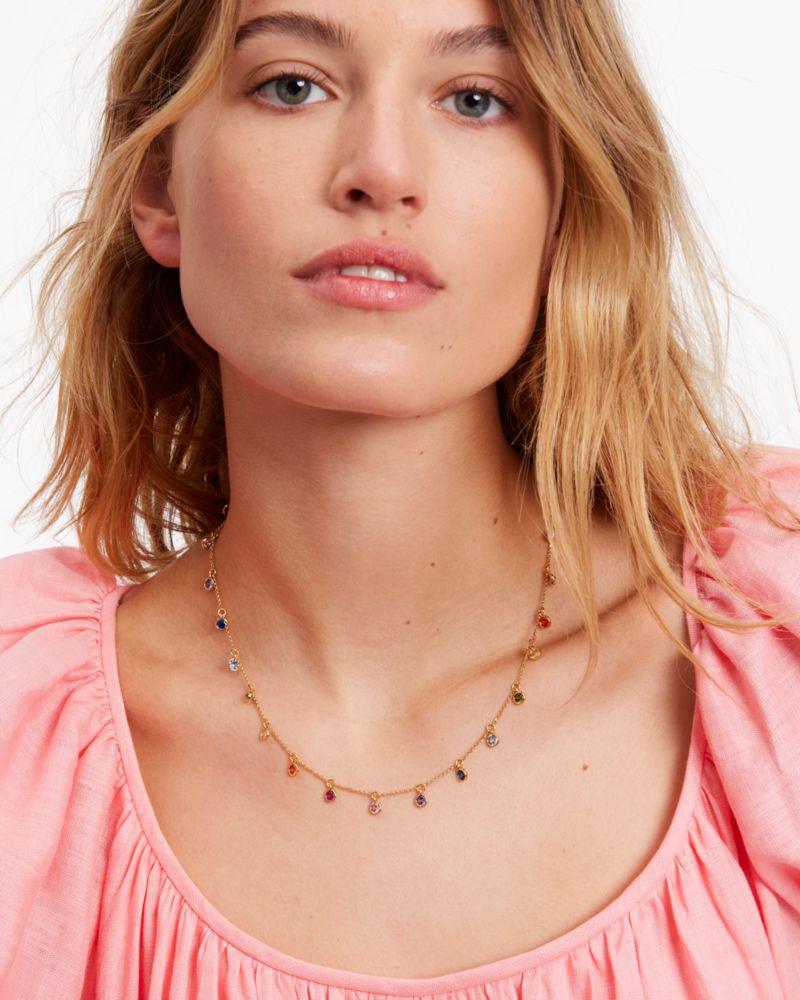 Kate Spade,On The Dot Scatter Necklace,