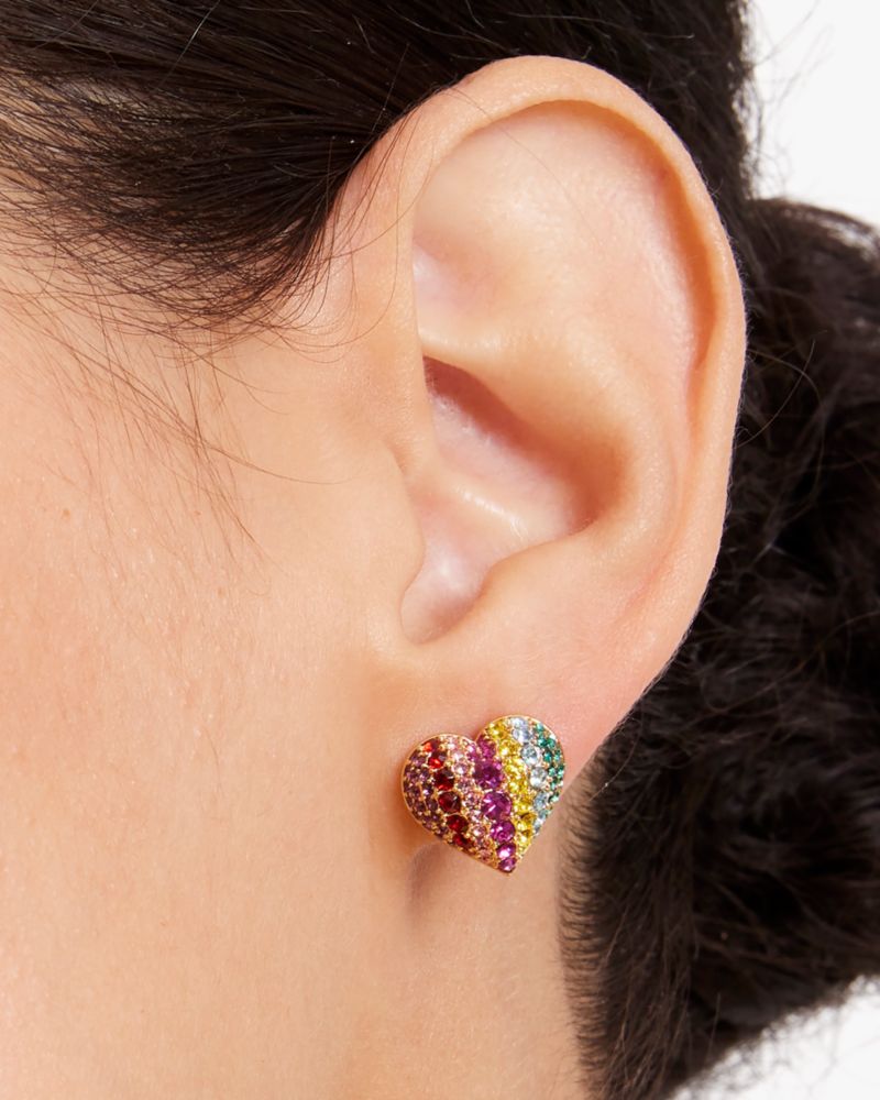 Kate Spade,On The Dot Heart Studs,