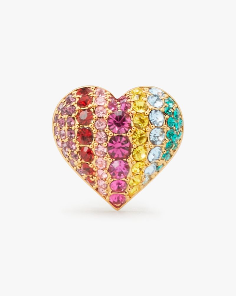 On The Dot Heart Studs