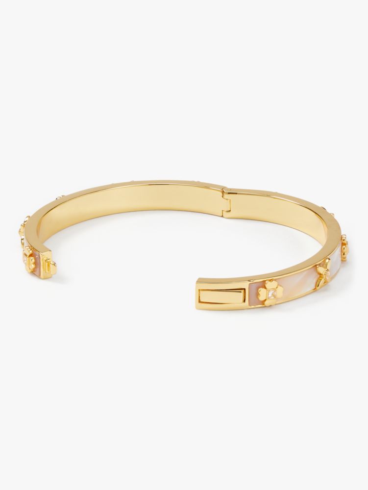 Buy KATE SPADE Heritage Spade Flower Metal Thin Hinged Bangle