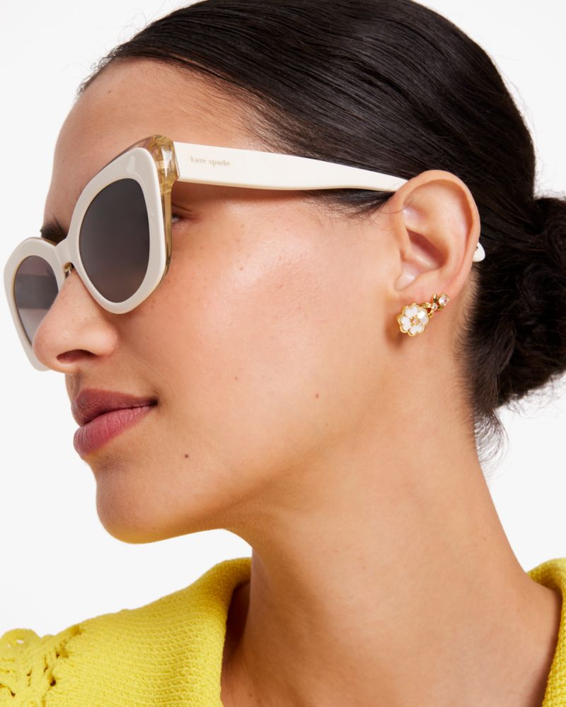Kate Spade,ヘリテージ ブルーム イヤー クローラー,全てのアウトレット,クリーム/ゴールド