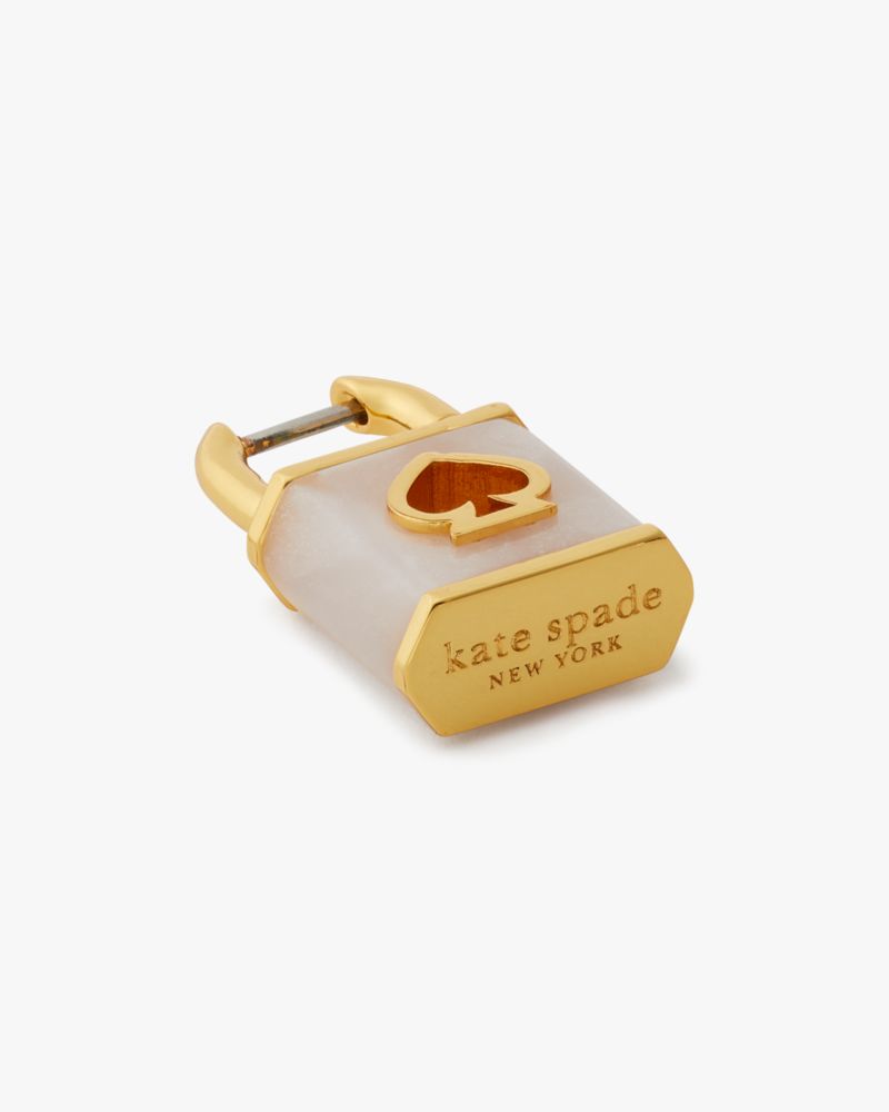 Kate Spade,Lock And Spade Huggies,