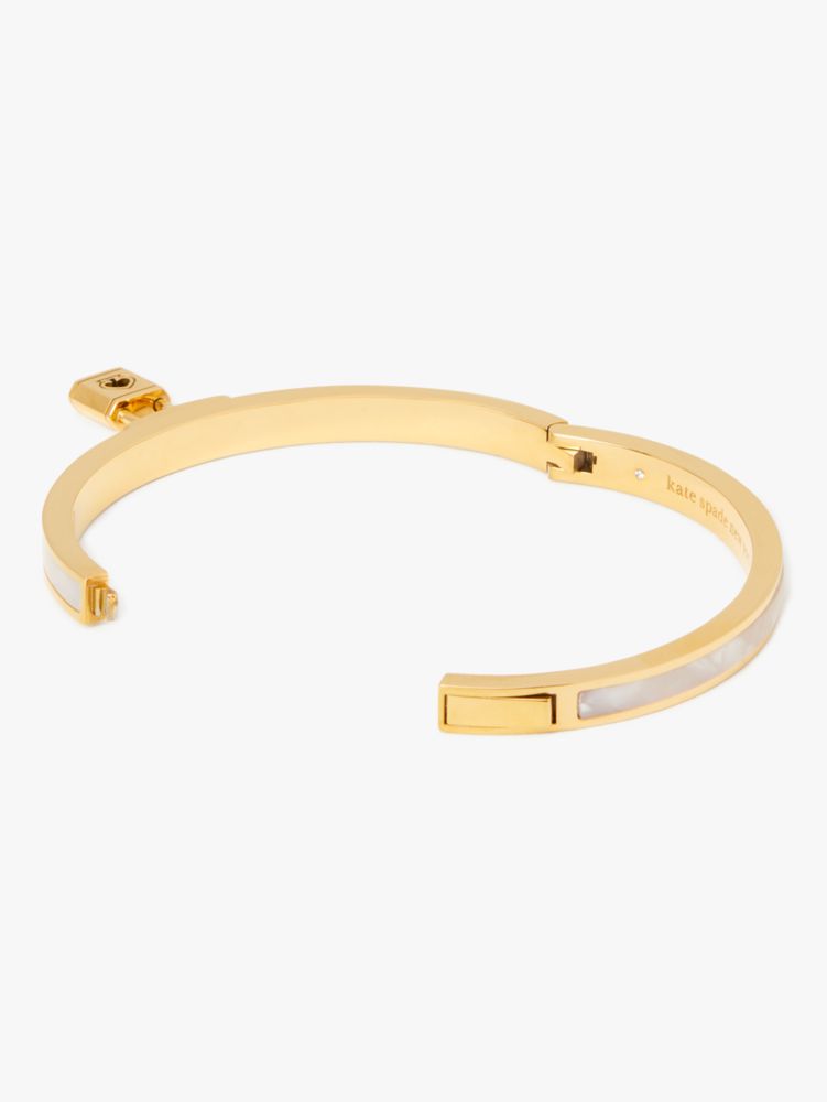 Kate Spade,Lock And Spade Charm Bangle,