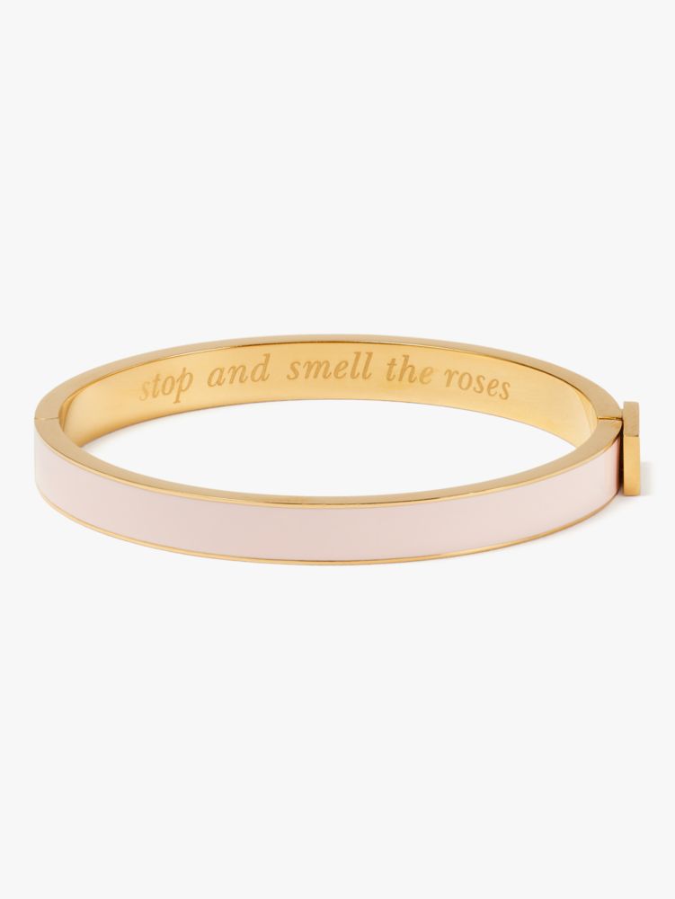Stop And Smell The Roses Thin Idiom Bangle | Kate Spade New York