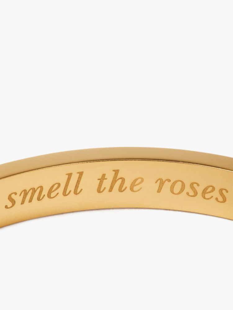 Stop And Smell The Roses Thin Idiom Bangle