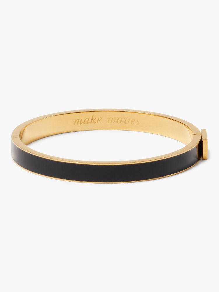 Kate Spade,Make Waves Thin Idiom Bangle,Navy