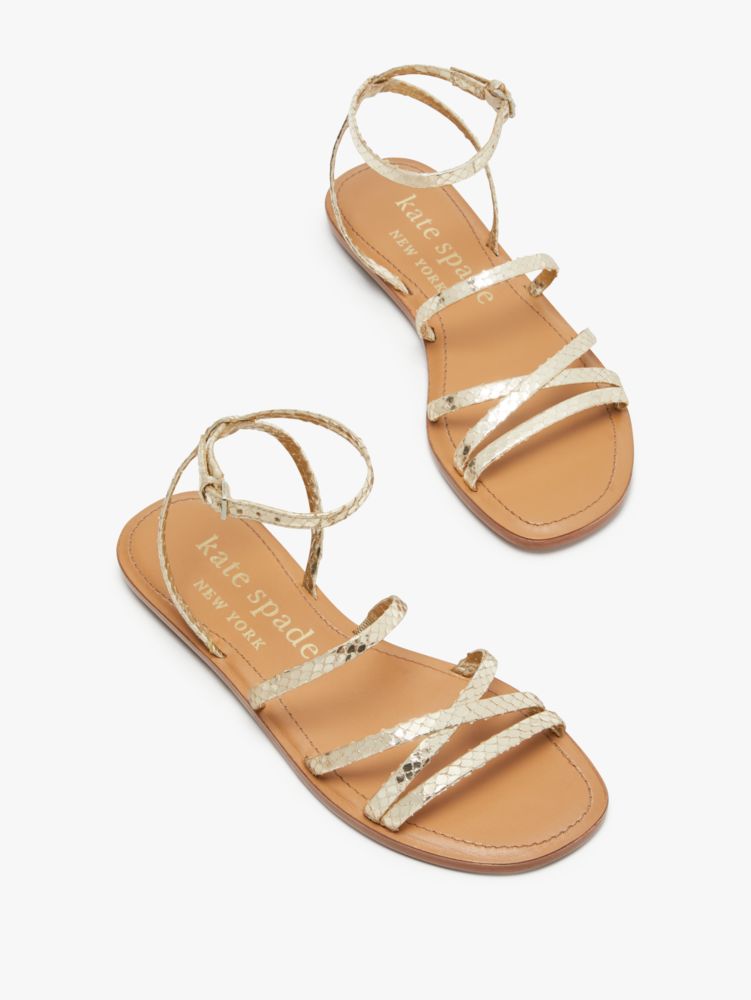 Kate Spade,Cove Sandals,Casual,Pale Gold