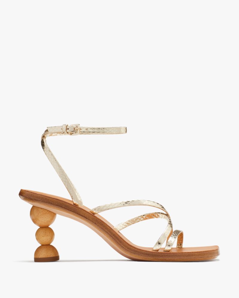 Kate Spade,Charmer Sandals,Evening,Pale Gold