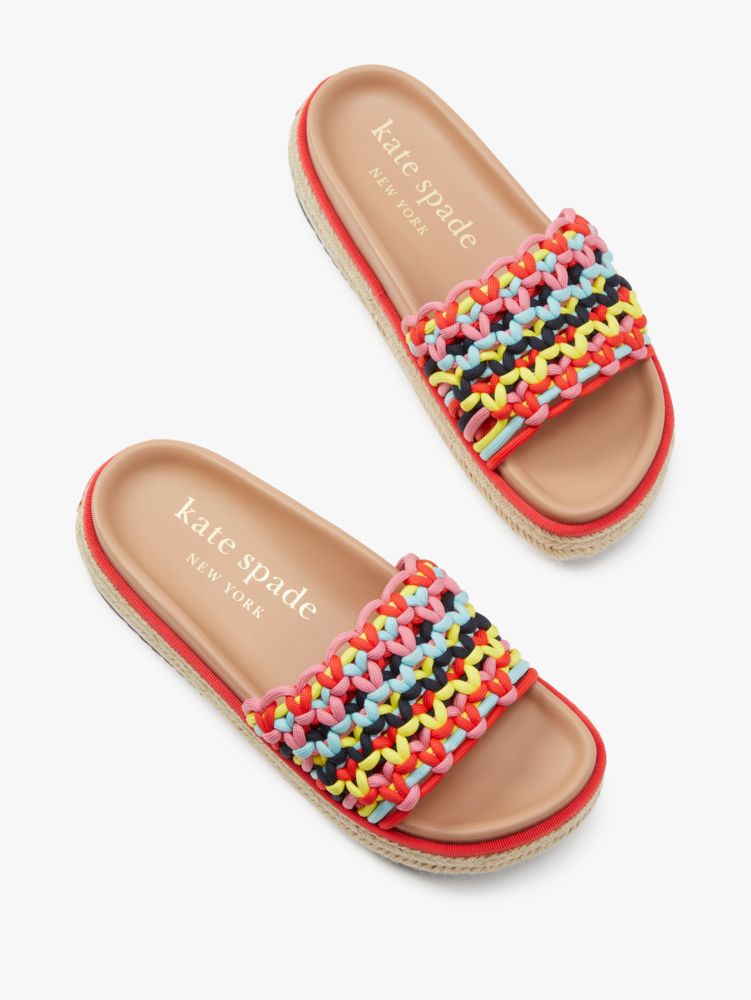 Kate Spade,Vita Platform Slide Sandals,Casual,Multi