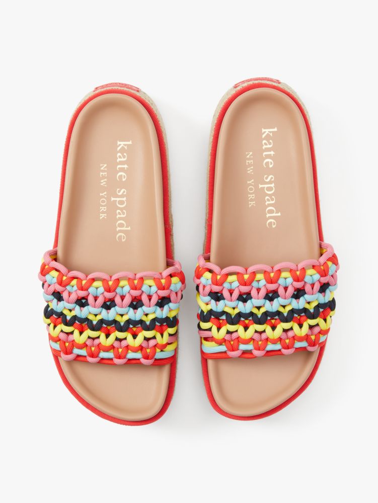 Kate Spade,Vita Platform Slide Sandals,Casual,Multi