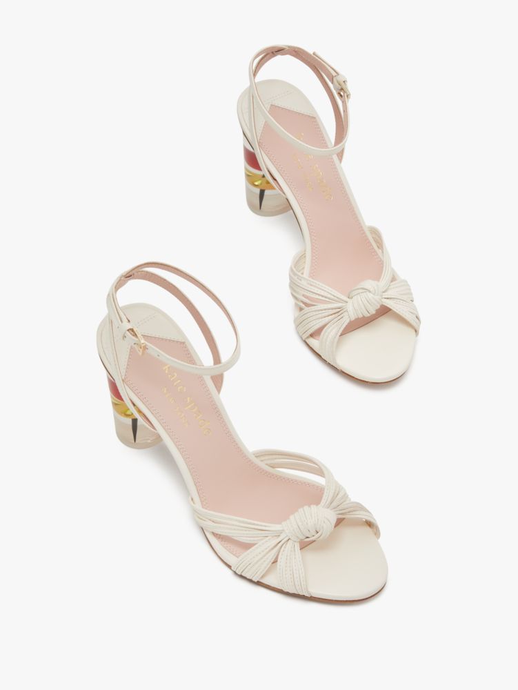 Kate Spade,Happy Hour Sandals,Evening,Cream