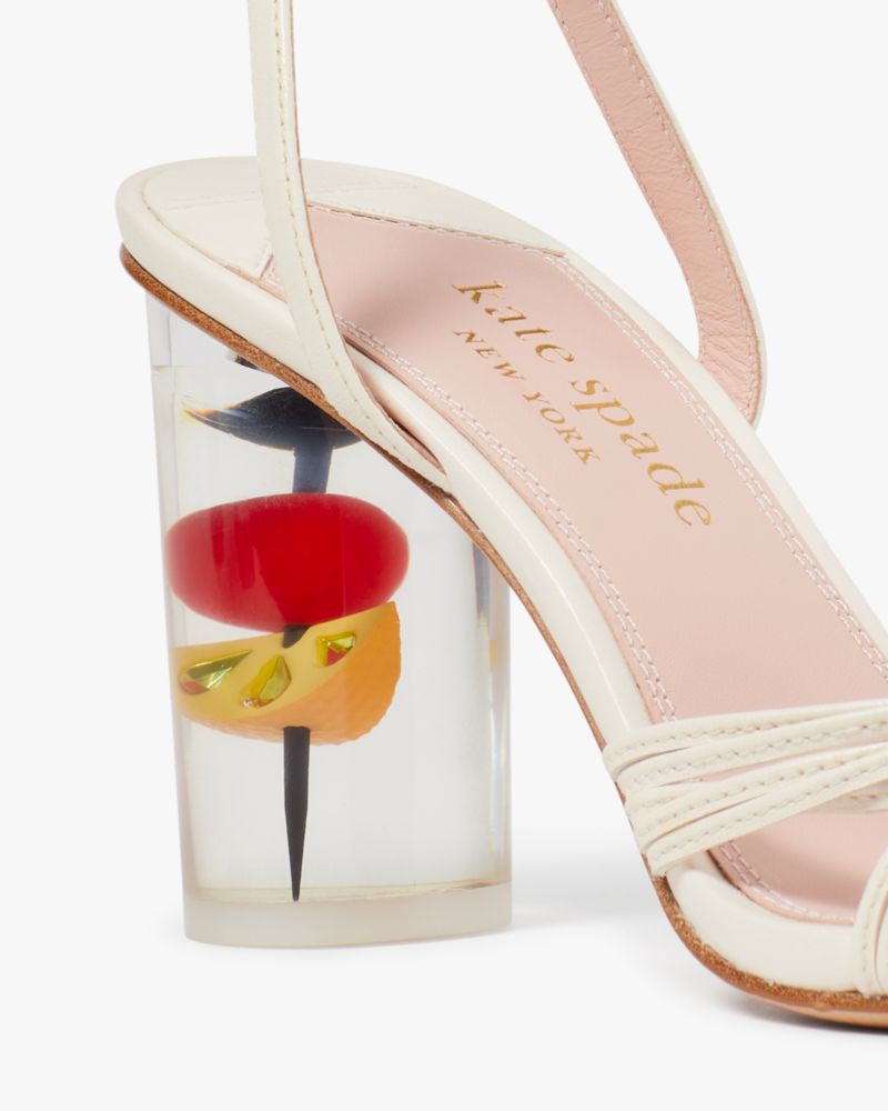 Kate Spade,Happy Hour Sandals,Evening,Cream