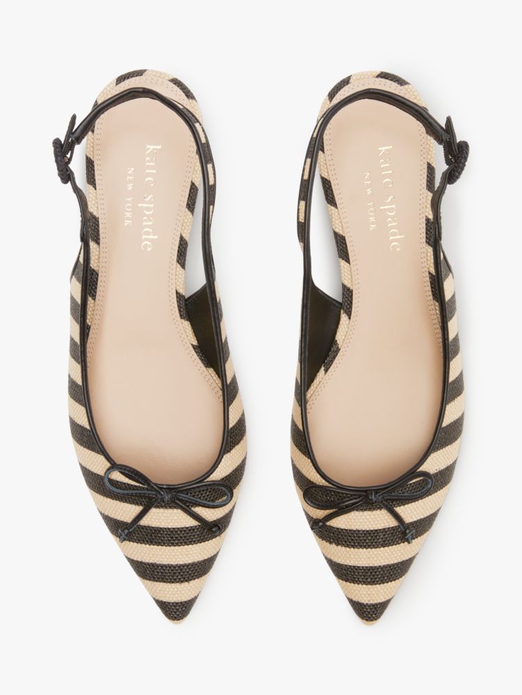 Kate Spade,Veronica Raffia Slingback Flats,