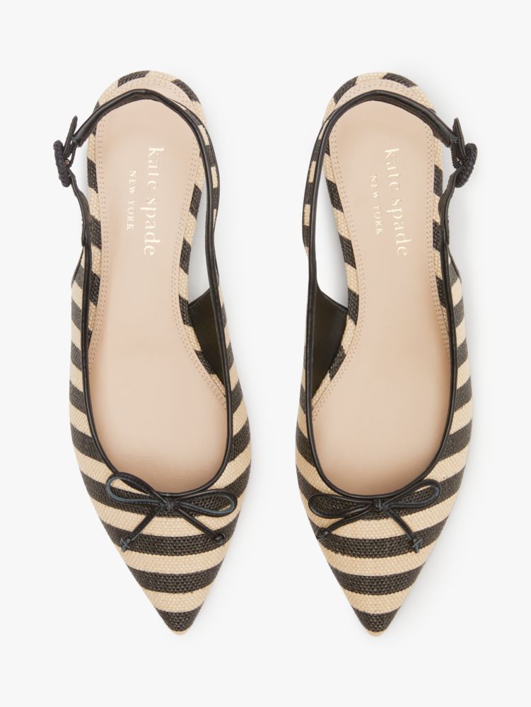 Veronica Raffia Slingback Flats