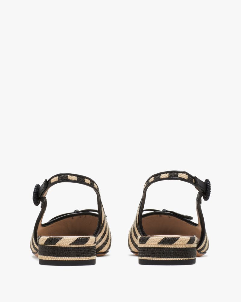 Veronica Raffia Slingback Flats