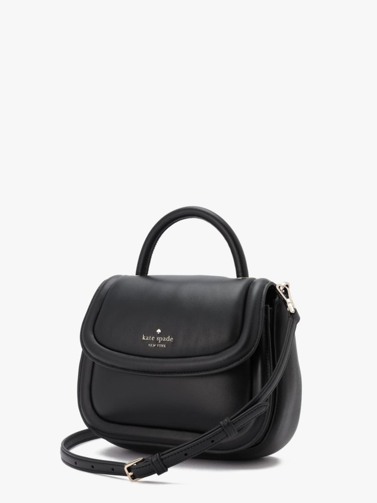 Kate Spade,Puffy Top Handle Crossbody,Black