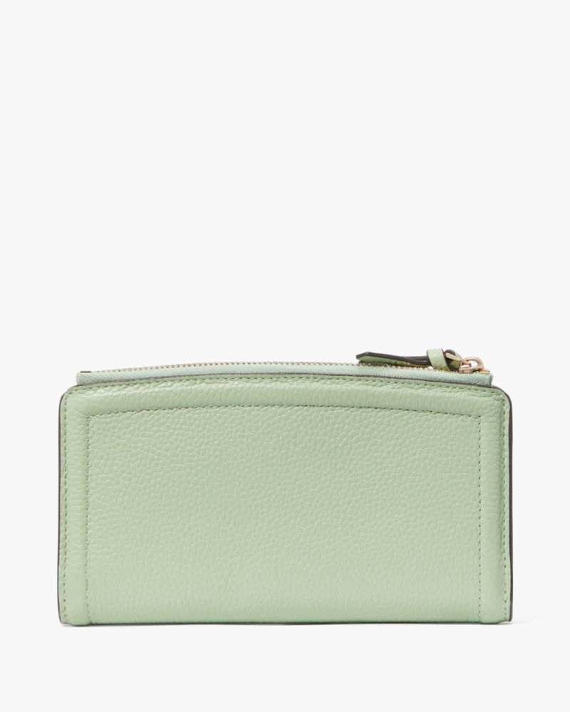 Kate Spade,Knott Zip Slim Wallet,Beach Glass