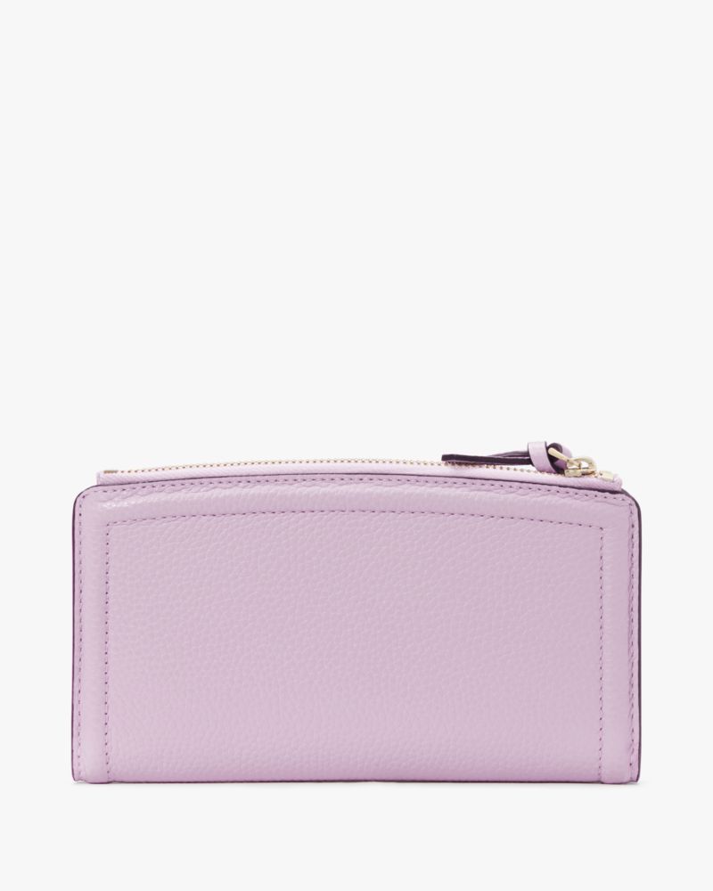 Kate Spade Purple Leather Zip Compact Wallet