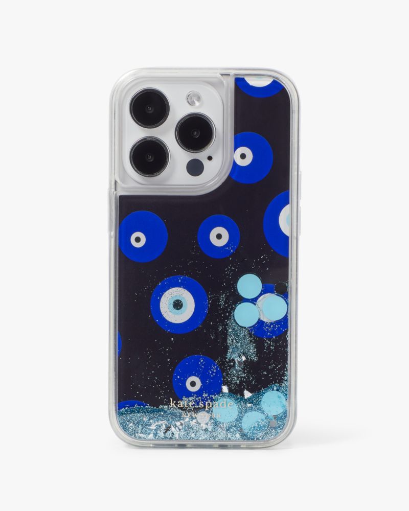 Evil Eye Liquid Glitter iPhone 14 Pro Case