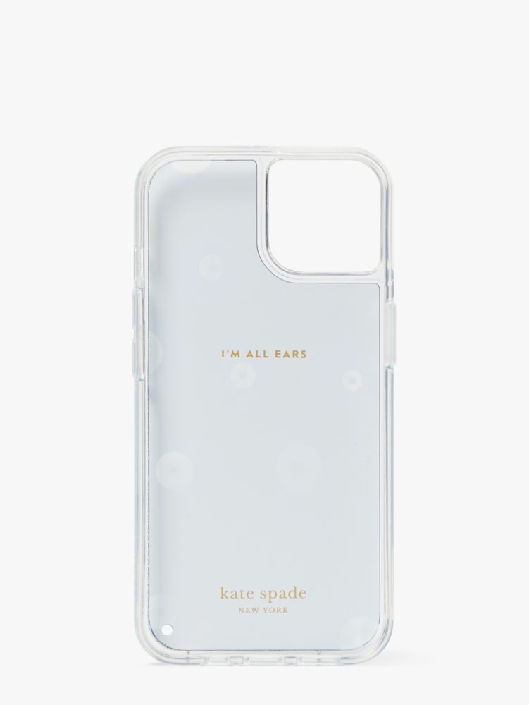 Kate Spade,イーブル アイ リキッド グリッター アイフォン 14 ケース,テック,ブラックマルチ