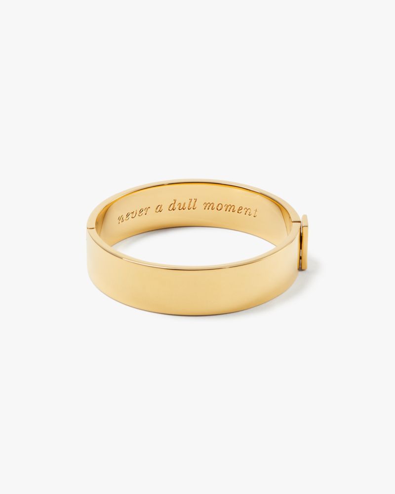 Kate Spade,Never A Dull Moment Idiom Bangle,Gold