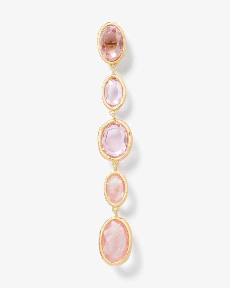 Kate Spade,High Shine Linear Earrings,Pink Multi