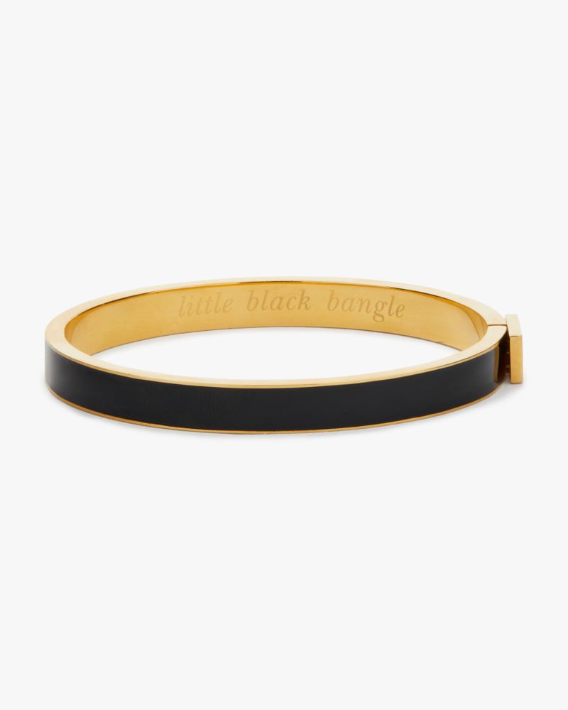 Black and gold clearance bangle bracelet