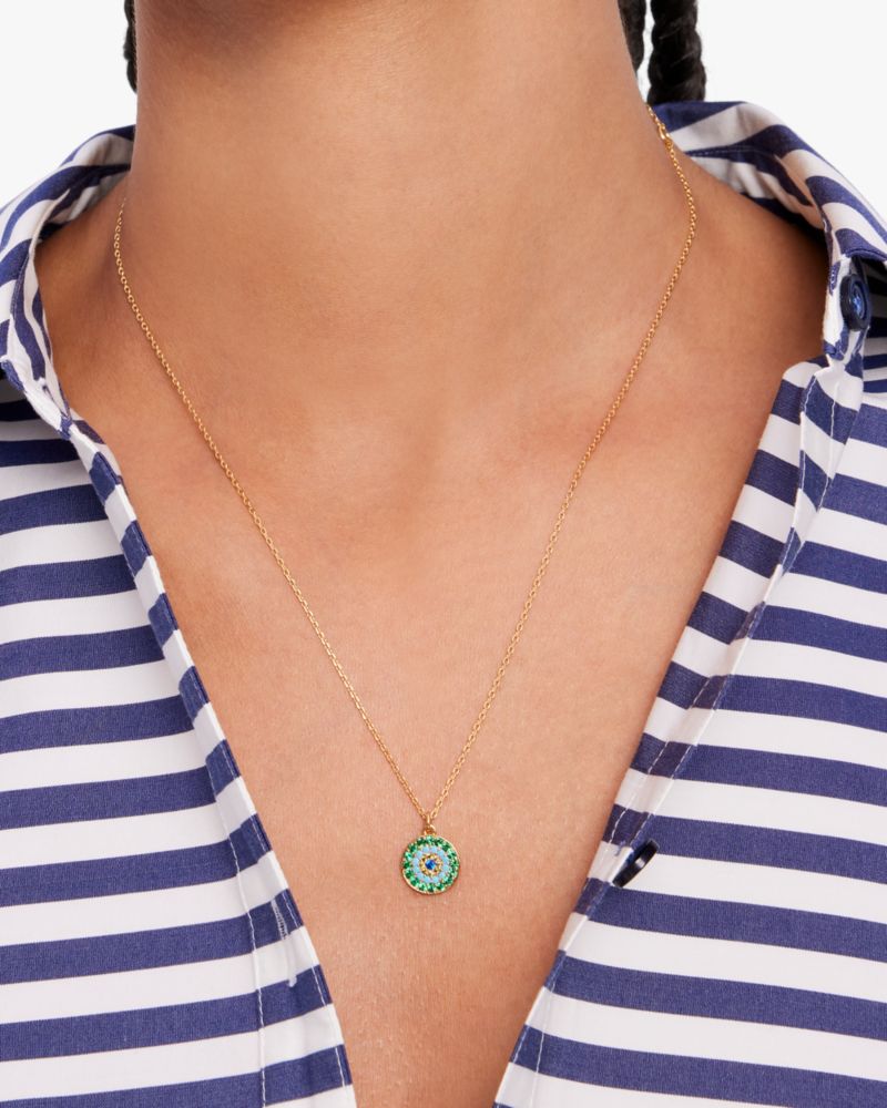 Kate Spade,Evil Eye Mini Pendant,