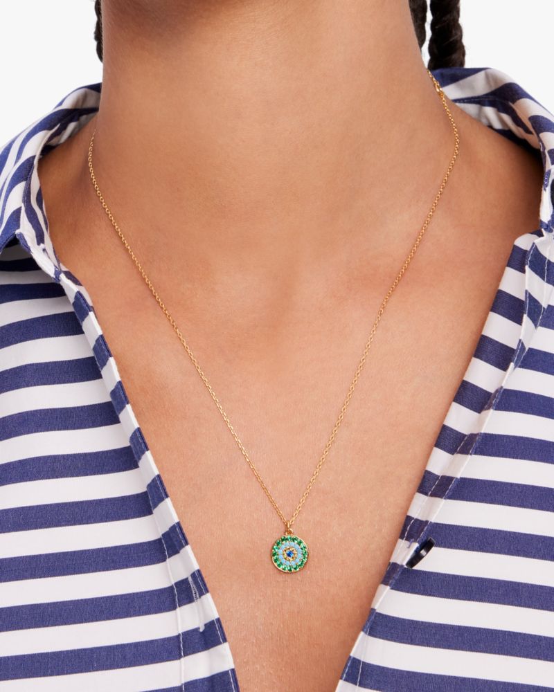 Kate Spade,Evil Eye Mini Pendant,
