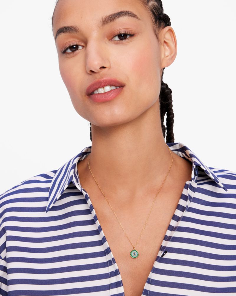 Kate Spade,Evil Eye Mini Pendant,
