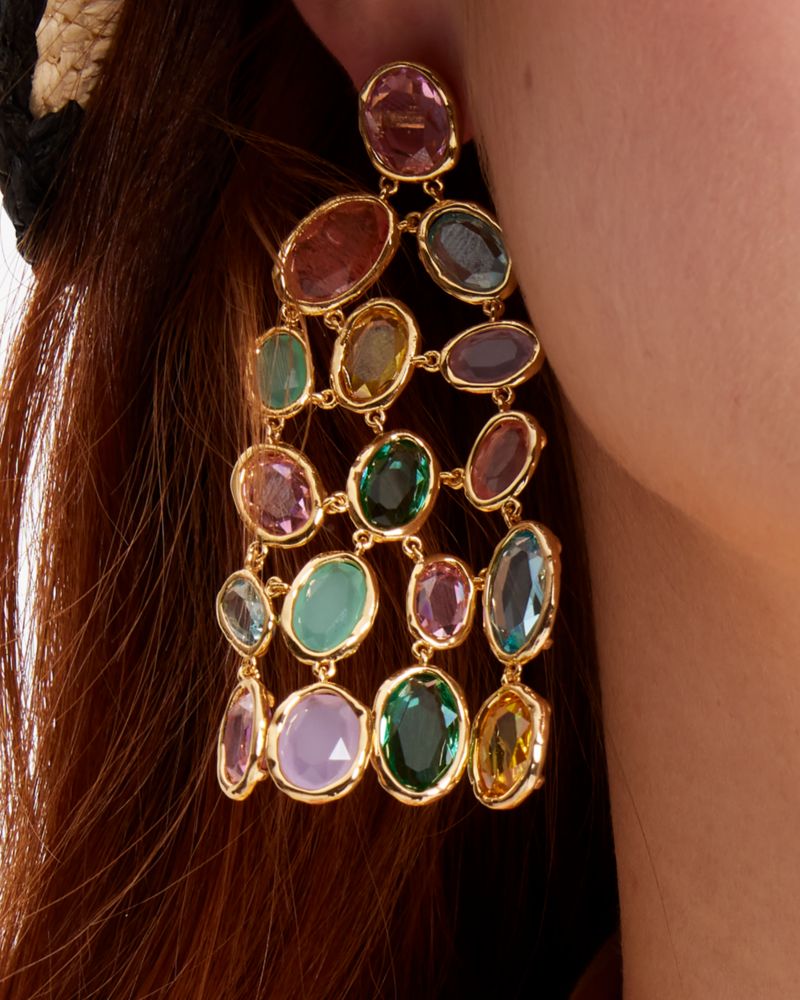 High Shine Chandelier Earrings