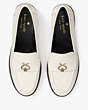 Kate Spade,Kait Metal Spade Loafer,Parchment